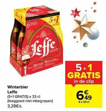 Carrefour Market Winterbier leffe aanbieding