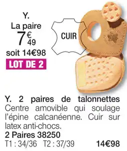 Damart 2 paires de talonnettes aanbieding