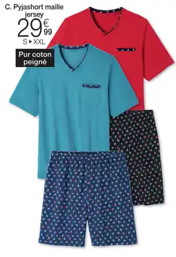 Damart Pyjashort maille jersey aanbieding