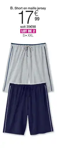 Damart Short en maille jersey aanbieding