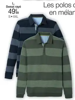 Damart Sweat rayé aanbieding