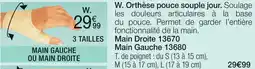 Damart W. Orthèse pouce souple jou aanbieding