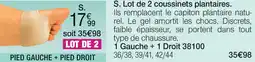 Damart Lot de 2 coussinets plantaires. aanbieding