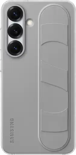 Coolblue Samsung S25 Standing Grip Back Cover Grijs aanbieding