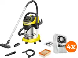 Coolblue Karcher WD 6 P S V-30/6/22/T EU III (BE) + Sacs d'Aspirateur (4x) aanbieding