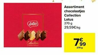 Carrefour Market Assortiment chocolaatjes collection lotus aanbieding