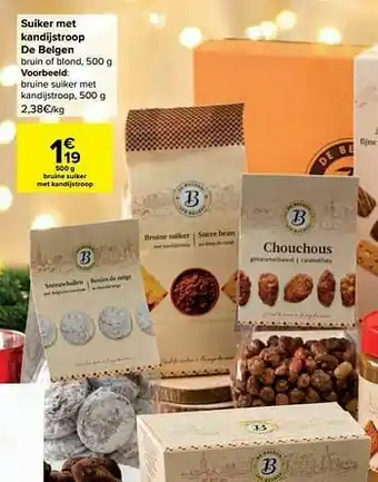 Bruine suiker met kandijstroop