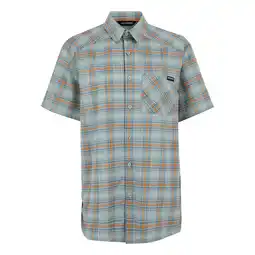 Decathlon Heren Begarno Geruit Overhemd Met Korte Mouwen (Gletsjer/Vochtig weer/Vos) aanbieding