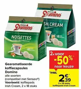 Koffiepads irish cream