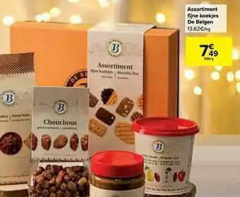 Carrefour Market Assortiment fijne koekjes de belgen aanbieding