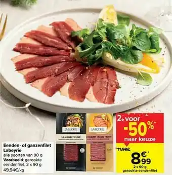 Carrefour Market Gerookte eendenfilet aanbieding