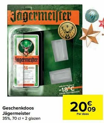 Carrefour Market Geschenkdoos jägermeister aanbieding