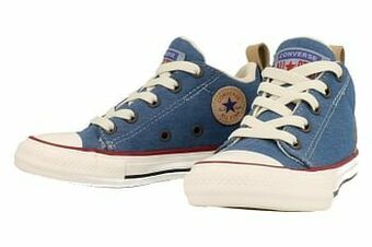 Berca Shoes Converse Sneaker Hoog Jongens Maat 27/35 Ollie Mid - Blauw aanbieding