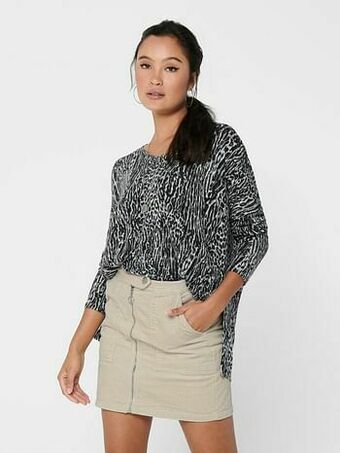 Berca Shoes Only Trui Omlmyea Leo Life Pullover - Zwart aanbieding