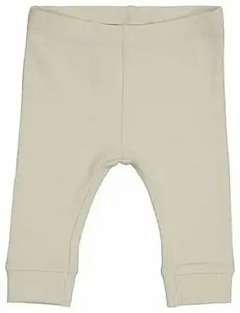 HEMA HEMA Newborn Rib Legging Organic Katoen Stretch Ecru (ecru) aanbieding