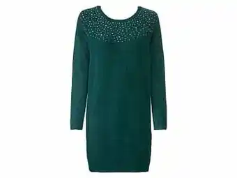 Lidl ESMARA® Feestelijke jurk met lange mouwen (M (40/42), groen) aanbieding