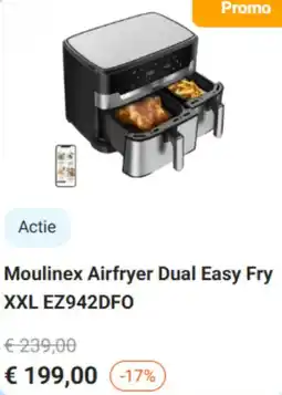 Krëfel Moulinex Airfryer Dual Easy Fry XXL EZ942DFO aanbieding