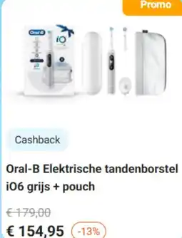 Krëfel Oral-B Elektrische tandenborstel i06 grijs + pouch aanbieding