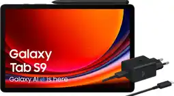 Coolblue Samsung Galaxy Tab S9 11pouces 128Go Wifi Noir + Pack de Charge aanbieding
