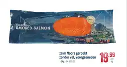 Horeca totaal zalm Noors gerookt zonder vel, voorgesneden aanbieding