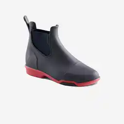 Decathlon Jodhpurs voor paardrijden kinderen 100 marineblauw/roze aanbieding