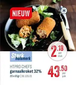 Horeca totaal Htpro chefs garnaalkroket 32% aanbieding