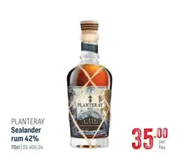 Horeca totaal Planteray sealander rum 42% aanbieding