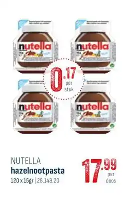 Horeca totaal Nutella hazelnootpasta aanbieding