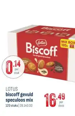 Horeca totaal Lotus biscoff gevuld speculoos mix aanbieding