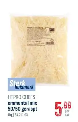 Horeca totaal Htpro chefs emmental mix 50/50 geraspt aanbieding
