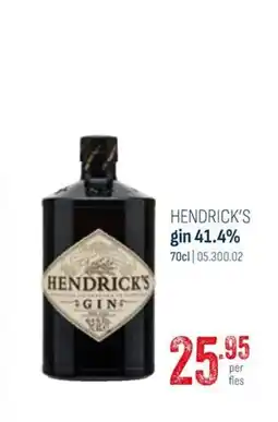 Horeca totaal Hendrick's gin 41.4% aanbieding