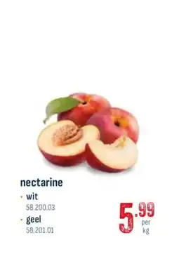 Horeca totaal Nectarine wit / geel aanbieding