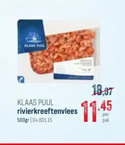 Horeca totaal Klaas puul rivierkreeftenvlees aanbieding