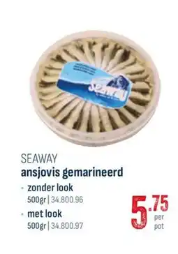 Horeca totaal Seaway ansjovis gemarineerd aanbieding