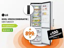 Expert LG Koel-vriescombinatie GBV7280CEV aanbieding