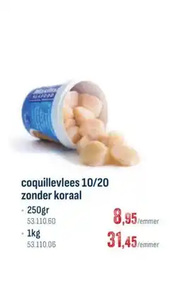 Horeca totaal Coquillevlees 10/20 zonder koraal aanbieding