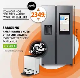 Expert Samsung amerikaanse koel-vriescombinatie RS90F66BETEF aanbieding