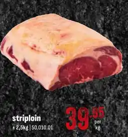 Horeca totaal Striploin aanbieding