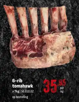 Horeca totaal 6-rib tomahawk aanbieding