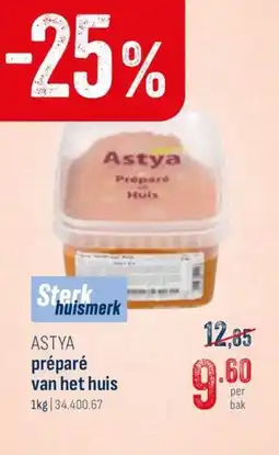 Horeca totaal Astya préparé van het huis aanbieding