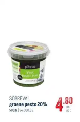 Horeca totaal Sobreval groene pesto 20% aanbieding
