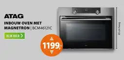 Expert ATAG Inbouw oven met magnetron BCM46121C aanbieding