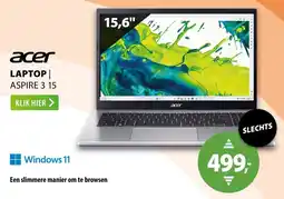 Expert Acer laptop aspire 3 15 aanbieding