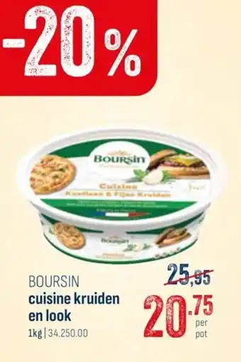 Horeca totaal Boursin cuisine kruiden en look aanbieding