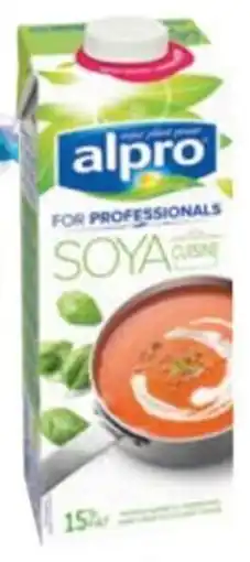 Horeca totaal Alpro soya cuisine 'room' 14% aanbieding