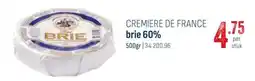 Horeca totaal Cremiere de france brie 60% aanbieding