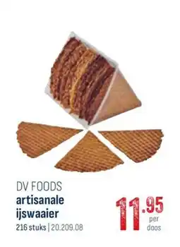 Horeca totaal Dv foods artisanale ijswaaier aanbieding