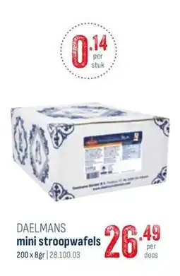 Horeca totaal Daelmans mini stroopwafels aanbieding