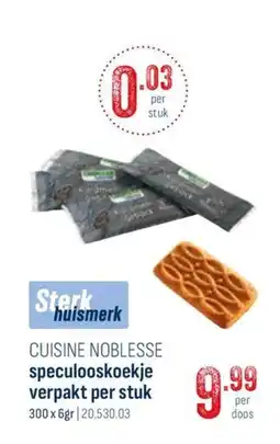 Horeca totaal Cuisine noblesse speculooskoekje verpakt aanbieding