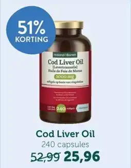 Holland & Barrett Cod Liver Oil aanbieding